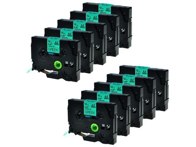 1PK TZ-731 Black on Green Label Tape 12mm*8m TZe-731 For Brother P-touch PT-2730