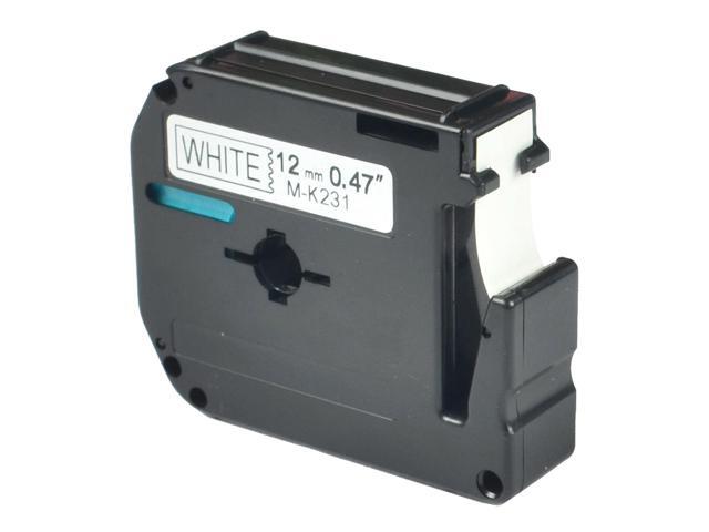 4 Pack Compatible for Brother P-touch M-k231 MK-231 Ribbon 12 mm Label Tape MK
