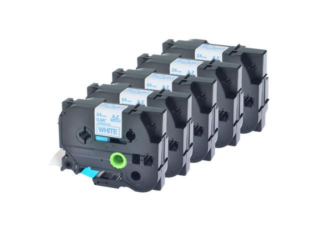 TZ 253 24mm Label Tape For Brother TZe 253 Blue on White PT-D600 2310 9700PC