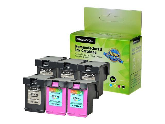 2x Black+1x Color 62XL Ink For HP C2P05AN C2P07AN ENVY 5540 5643 5660 7640 7645