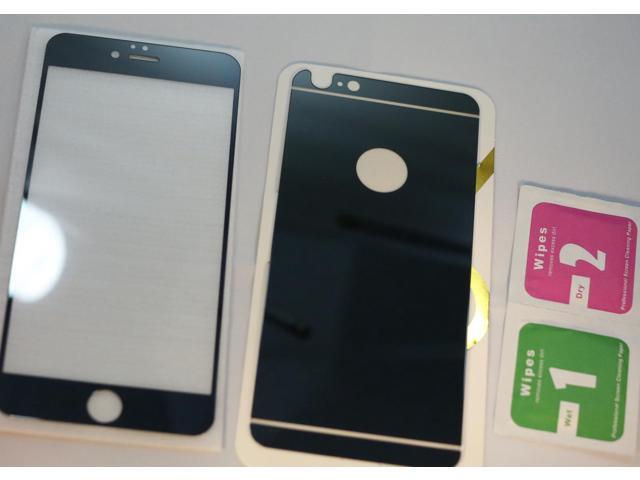 Tempered Glass Mirror Colored Back Front Protector For Iphone Tempered Glass Mirror Colored Back