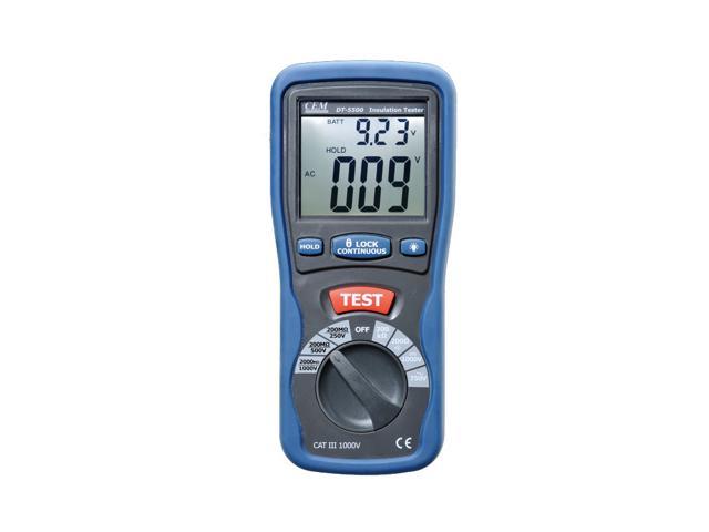 CEM DT-5500 Insulation Testers Large Dual Display with Backlight ...