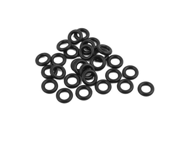 Silicone O-Rings 6mm OD, 4mm Inner Diameter, 1mm Width, Seal Gasket Red  30pcs