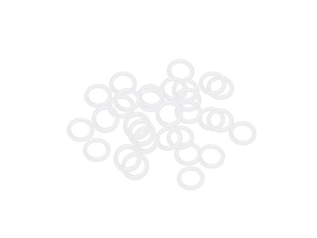 Seal Gasket Red 10Pcs Silicone O-Rings 8mm OD 1mm Width 6mm Inner Diameter 