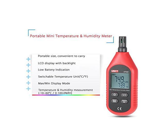 UNI-T UT333 Digital Air Temperature and Humidity Meter Hygrometer Thermometer 