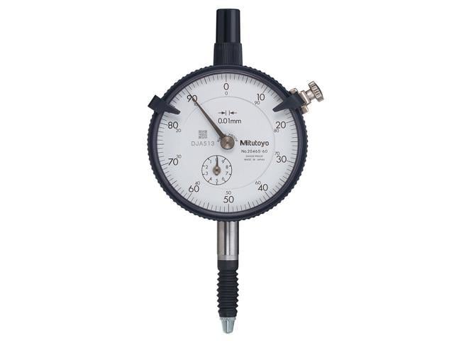 Mitutoyo 2046S-60 Dial Indicator, M2.5X0.45 Thread, 8mm Stem Dia., Lug ...