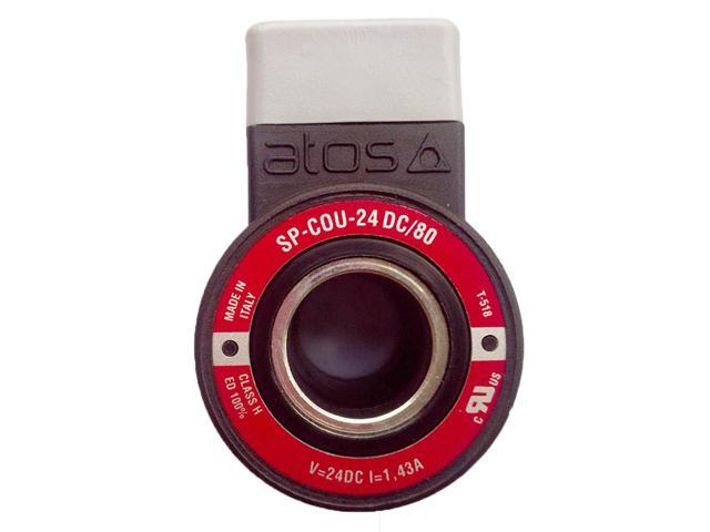 Bobine Solénoïde ATOS SP-COU-24DC/80 Neuve - Pour Distributeur Hydraulique, Marque Siemens/Atos