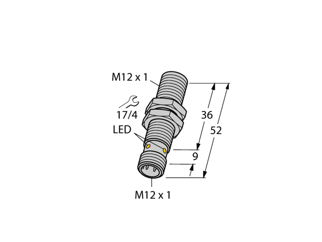 H●TURCK  Bi2-M12-AP6X-H1141 46065 Inductive sensor PNP 