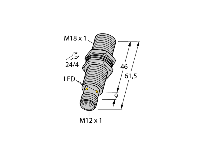 TURCK BI8-M18-VP6X-H1141 1634945 Inductive sensor PNP