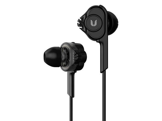 Earphones With Microphone Double Driver Arkartech T6 Wired Headphones Black Headphones Accessories Newegg Ca