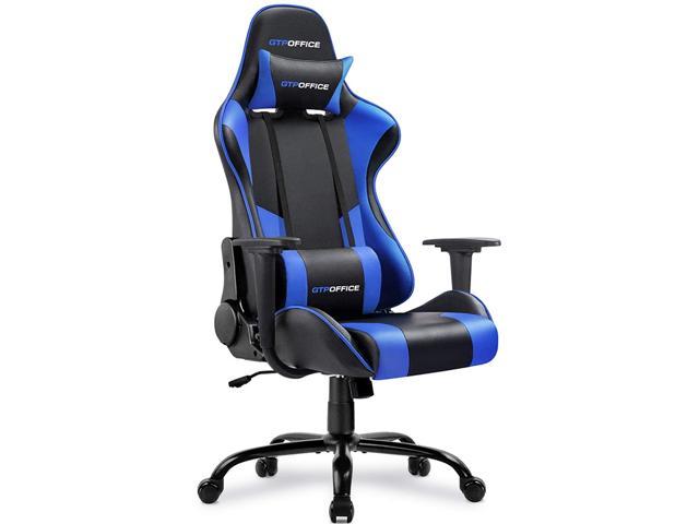 Green GTPOFFICE Gaming Chair Racing Style Office Ergonomic Conference Executive Manager Work Chair High Back Adjustable Swivel Computer Desk Task Chair Tilt E-Sports Chair 