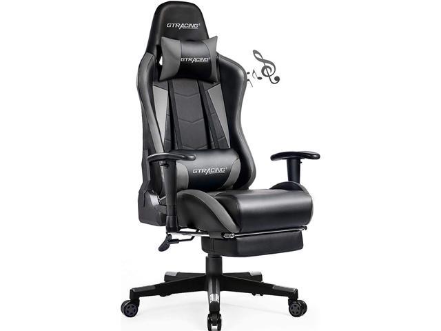 GTRACING  Gaming  Chair  with Footrest Massage Bluetooth  