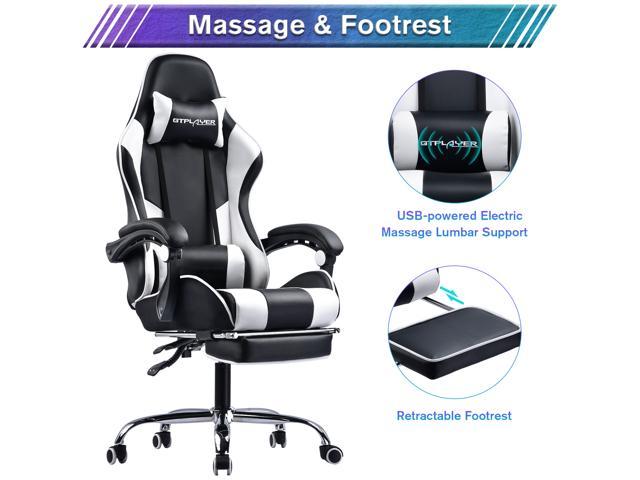 GTPLAYER Gaming Chair,Computer Chair with Footrest and Lumbar Support for Gaming 