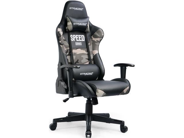 X-Blue GTRACING Gaming Chair Racing Office Computer Game Chair Ergonomic Backrest and Seat Height Adjustment Recliner Swivel Rocker with Headrest and Lumbar Pillow E-Sports Chair