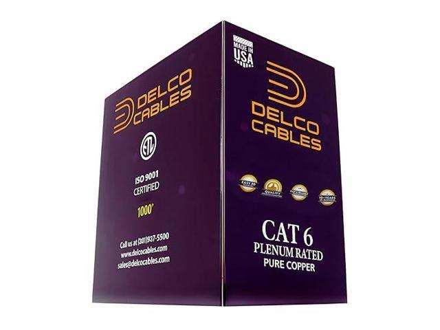 ETL LISTED CAT6 PLENUM UTP 100% SOLID BARE COPPER ETHERNET CABLE main image 0