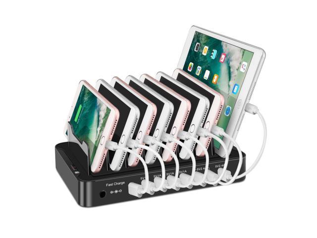 Tnp Usb Charging Station Dock Desktop Organizer 8 Port Hub Charger With Fast Charge For Multiple Devices Kindle Smartphone Tablets Iphone 8 X Plus Ipad Pro Air Galaxy S8 S9 Edge,Joanna Gaines Shiplap Wallpaper Reviews