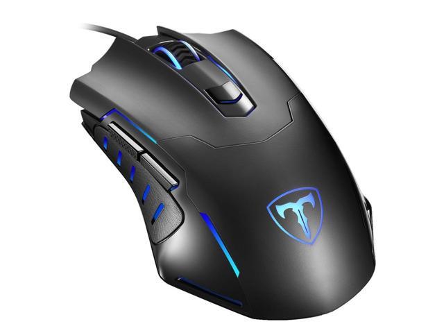 Gaming mouse Ergonomic,7 Breathing Light Adjustable DPI,6 Programmable Buttons