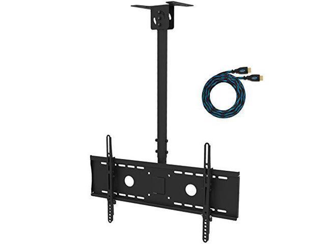 Cheetah Mounts Aplcmb Tilt Swivel Black Tv Ceiling Mount For 32