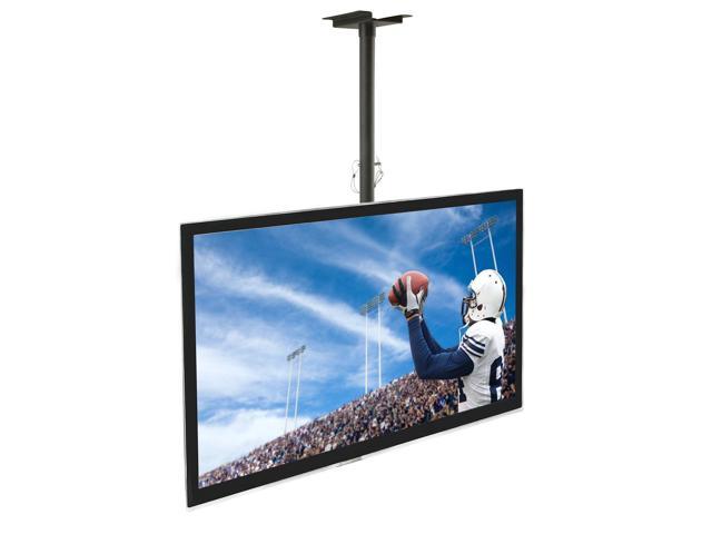 VESA 100 and 200 Portable TV Stand Floor Standing Fits 27 30 32 35 37 40 and 42 Televisions Height Adjustable Telescoping Pole For Indoor and Outdoor Use 44 Lbs 