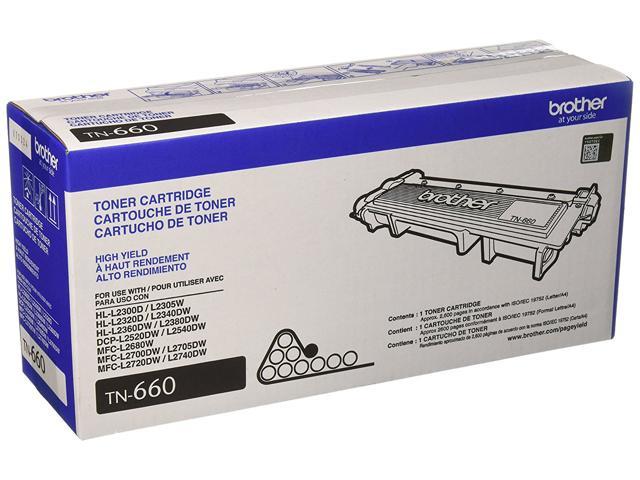 Brother MFC-L2740DW (TN660) High Yield Toner Cartridge (2,600 Yield) Cartridges (Genuine Brands) - Newegg.com