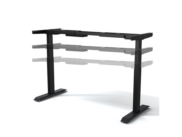 MotionGrey - German Electric Dual Motor, Height Adjustable Standing Desk, Ergonomic Stand Up Desk, Adjustable Computer Sit Stand Desk Stand - Great for Office & Home Use(Tabletop not Included) (Black)