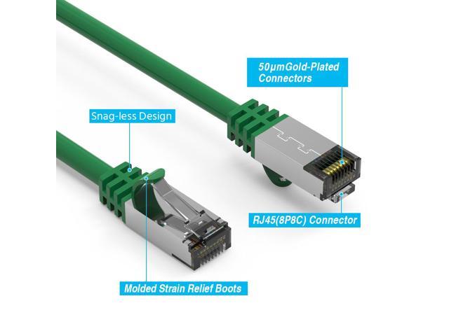 Cable Ethernet RJ45 PLAT CAT8 de 0.5 a 30 mètres câble internet