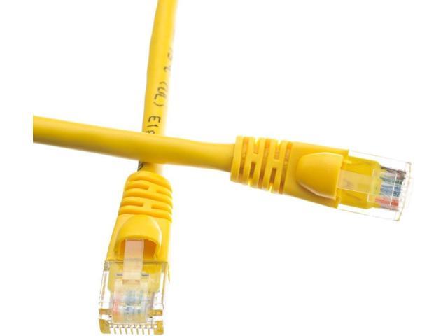 500 MHz 5 feet Yellow CNE490620 Snagless/Molded Boot Cat6a Ethernet Patch Cable 
