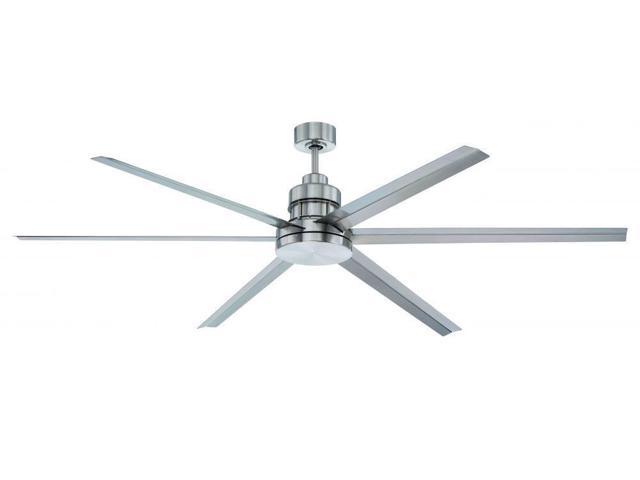 Craftmade Outdoor Ceiling Fan With Remote Mnd72bnk6 Mondo 72 Inch Large Metal 6 Blade Industrial Fan For Patio Aluminum