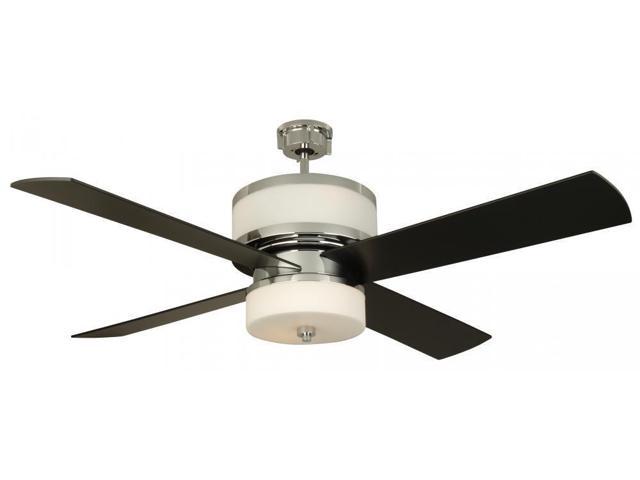 Craftmade Ceiling Fan With Light And Remote Mo56ch4 Midoro 56 Inch Uplight Chrome Matt Opal Glass