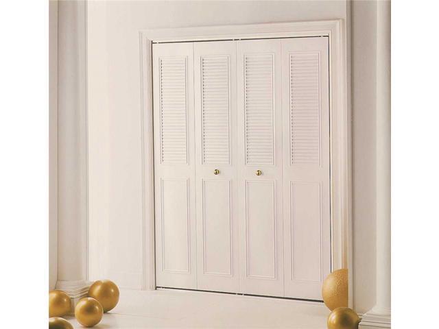 Dunbarton Corporation 524188 Dunbarton The Classic Metal Bi Fold Door Ivory 4 Panel 36x80 In