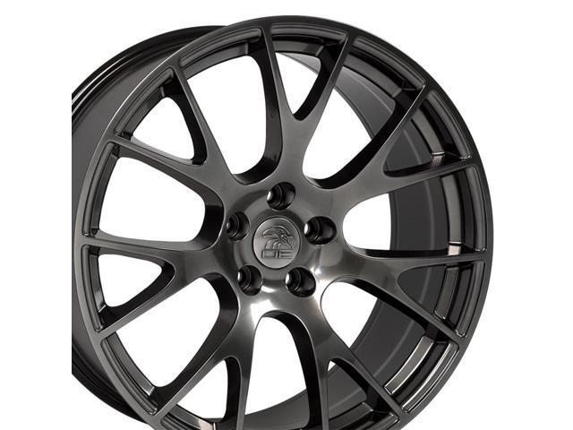 New 20x9 Hyper Black Hellcat Style Rim For 2006-2018 Dodge ChallengerCharger