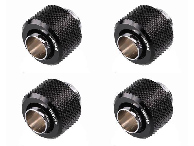 4 Pack Bykski Flex 10mm ID x 13mm OD Fitting Brite Nickel