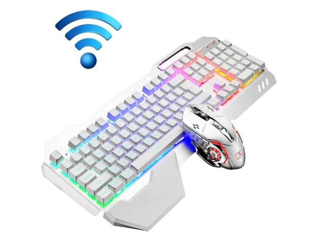 K680 Rgb Rechargeable Gaming Wireless Keyboard And Mouse Set Black White 1697