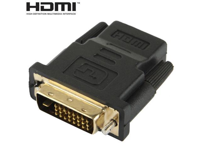 DVI-D 24+1 Pin Male to HDMI 19 Pin Female Adapter for Monitor / HDTV Audio Video HDMI Converter Adapter - OEM