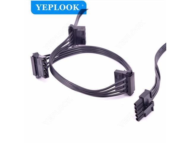 5Pin to 3x Molex 4Pin IDE Angled Cooling Fan Cable For Cooler Master V ...