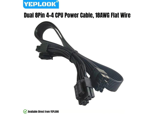 YEPLOOK Dual CPU Power Cable EPS/ATX12V 2x 8Pin 4+4 for Corsair AX1600i ...