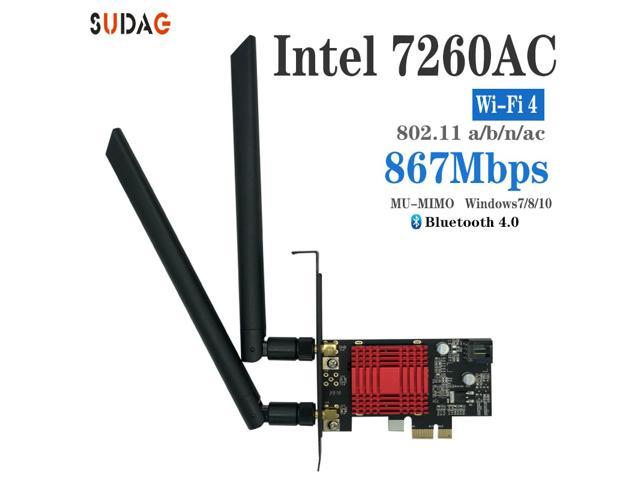 5G PCIE Wireless Network Card 4.0 For Intel 867M Dual-Band 7260AC 2019 7260 Q5F9 
