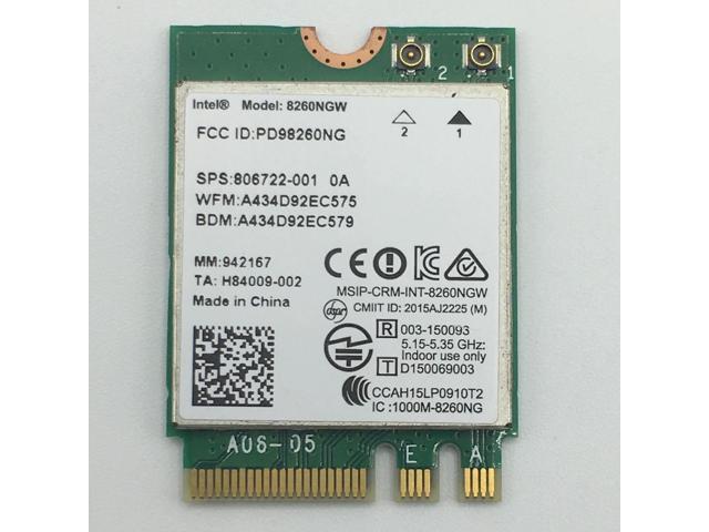 Intel Dual Band Wireless- AC 8260NGW 2230 Wifi Bluetooth Card Cards - Newegg.com
