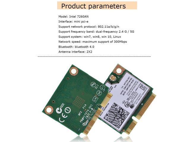 Formuleren Rondsel speler For Intel 7260 7260HMW Dual Band Wireless Bluetooth Wifi Card Mini PCI-E  300Mbps - Newegg.com