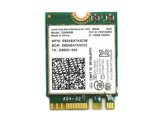 Intel Dual Band Wireless Ac 7260 7260ngw Bluetooth Bt4 0 Ngff 867mbps Wifi Card Newegg Com