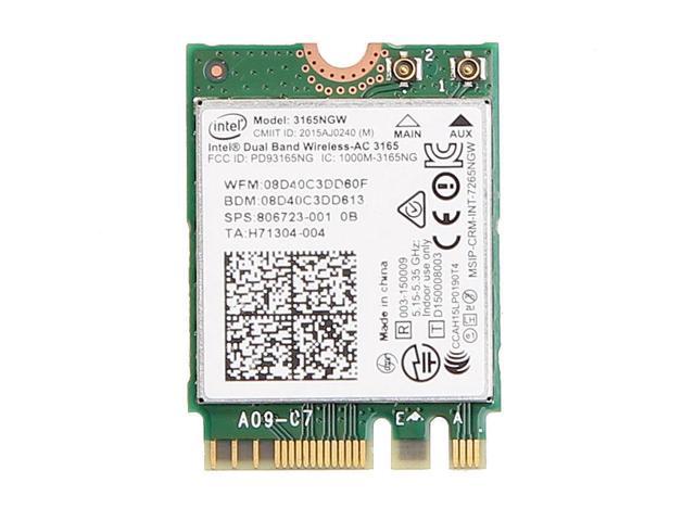 Intel Dual Band Wireless-AC 3165NGW 433M WiFi+Bluetooth NGFF 802.11AC card HP 