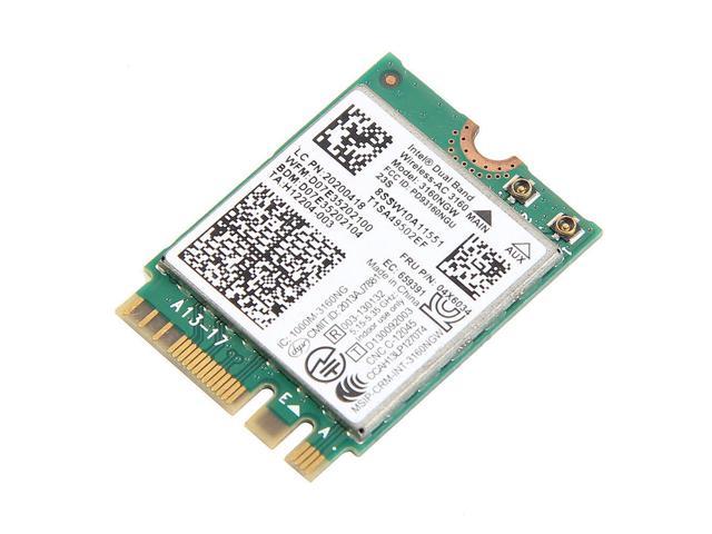 Intel Dual Band Wireless Ac 3160 04x6034 For Lenovo Y40 Y50 E10 30 Thinkpad E455 Newegg Com