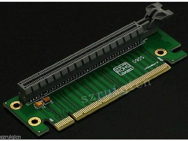 Black PCI-E 16X PCIE x16 90 Degree Adapter Riser Card For 2U Server Chassis 