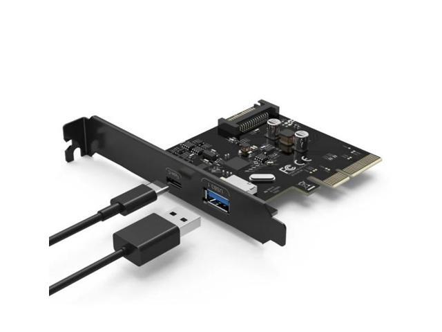 Desktop PC motherboard PCI-E to USB3.1 Type-c dual-port expansion card pcie 4x to usb 3.1 Type-A adapter SuperSpeed 10Gbps