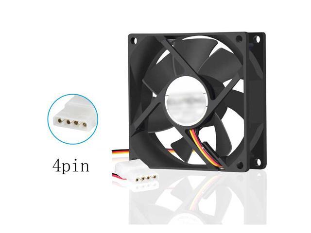 Lekai Hard Comfortable Shockproof Protective case 80mm 4-pin Cooling Fan 8025 4-pin The Fan is Reliable in Quality and has a Long Service Life.