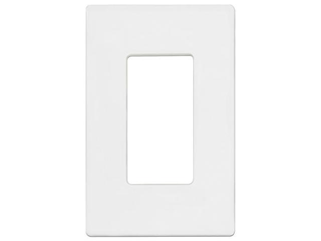 ENERLITES Screwless Decorator Wall Plates Child Safe Outlet Covers Size 1-Gang 4.68 H x 2.93 L Unbreakable Polycarbonate Thermoplastic SI8831-W Glossy White
