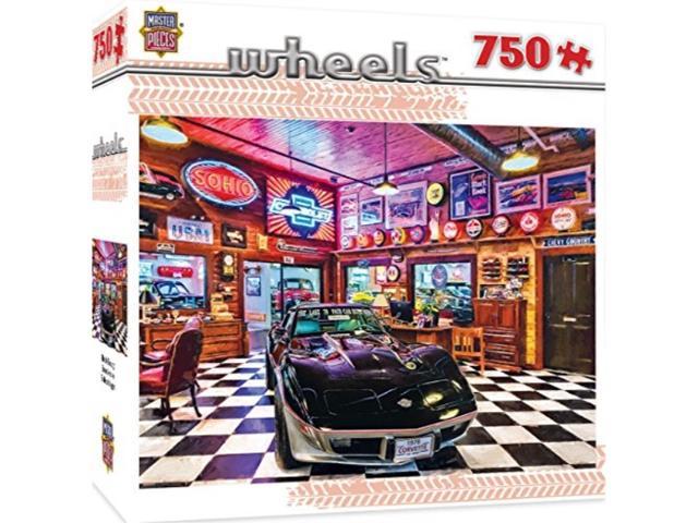 MasterPieces Wheels Black Beauty Corvette 750 Piece Jigsaw Puzzle by Linda