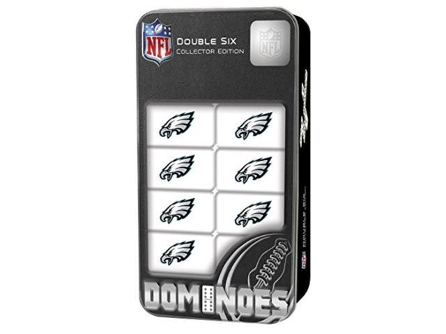 Photo 1 of *USED* MasterPieces NFL Philadelphia Eagles Double Six Collector Edition Dominoes Game For Ages 3+