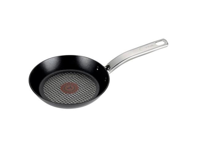 T-fal c51702 Prograde Titanium Nonstick Thermo-Spot Dishwasher Safe PFOA Free with Induction Base Fry Pan cookware, 7.5-Inch, Black - 2100094048