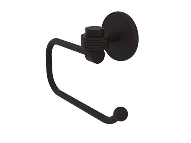 Allied Brass 7124EG-ORB Satellite Orbit One Collection Euro Style Tissue Groovy Accents Toilet Paper Holder Oil Rubbed Bronze